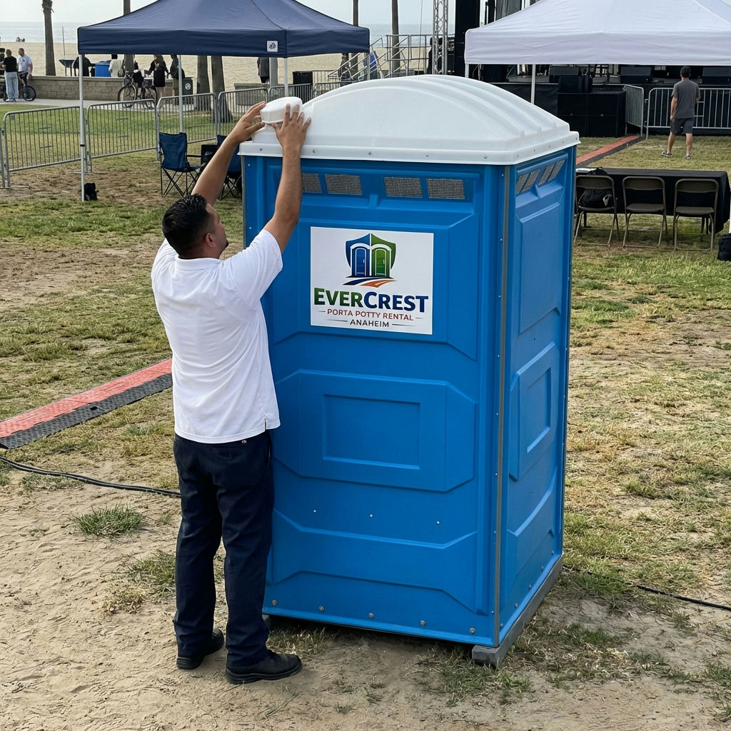 ADA accessible portable restroom